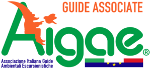 TRAMONTO SUL VIGLIO AIGAE LOGO GUIDE ASSOCIATE Versione A 300x139